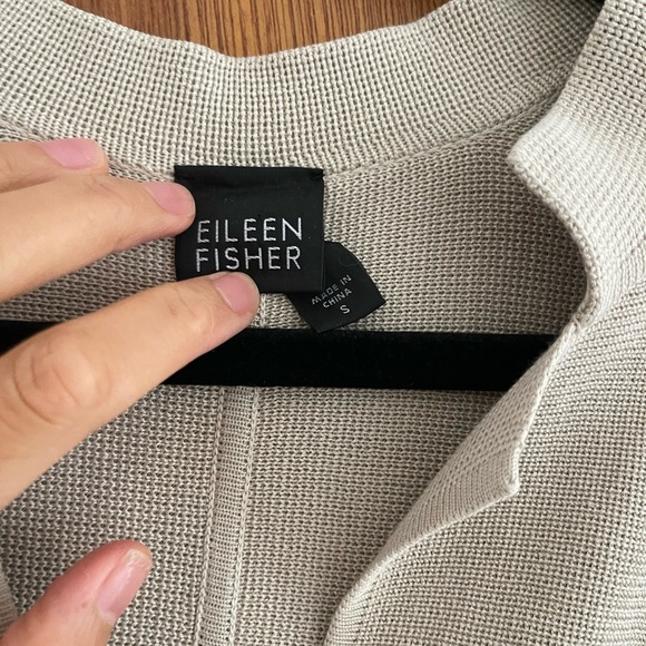 Eileen Fisher Button Up Silk Cardigan - Picture 4 of 8